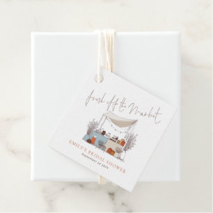 Fresh off Market Thank You Bridal Shower Favour Tags