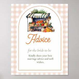 Fresh off the market Advice for bride bridal showe Poster