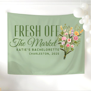 Fresh Off the Market Banner Custom She's Fresh Off Tapestry