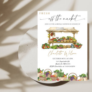 Fresh Off The Market Bridal Shower-Farmer’s Market Invitation