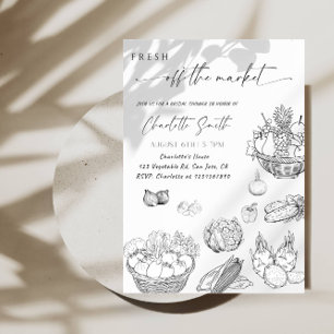 Fresh Off The Market Bridal Shower-Farmer’s Market Invitation