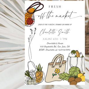 Fresh Off The Market Bridal Shower-Farmer’s Market Invitation