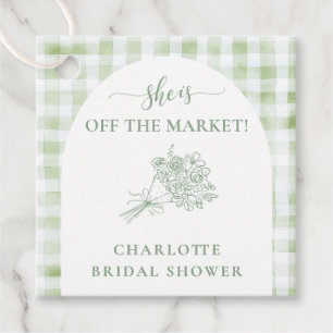Fresh Off the Market Bridal Shower Farmers Favour Tags