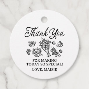 Fresh Off The Market Bridal Shower, Farmers Market Favour Tags