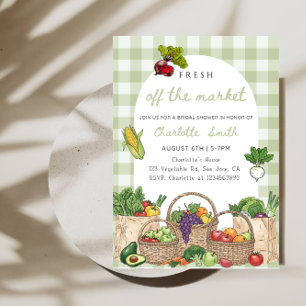 Fresh Off The Market Bridal Shower- Farmers Market Invitation