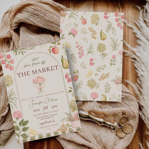 Fresh off the Market Bridal Shower Farmers Market Invitation