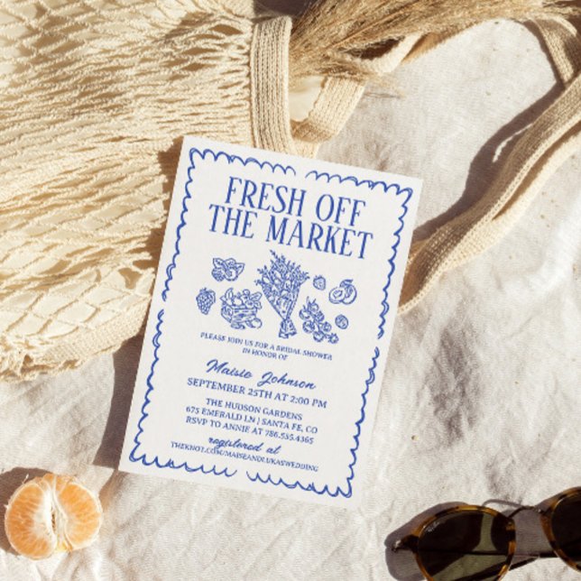 Fresh Off The Market Bridal Shower, Farmers Market Invitation (Creator Uploaded)