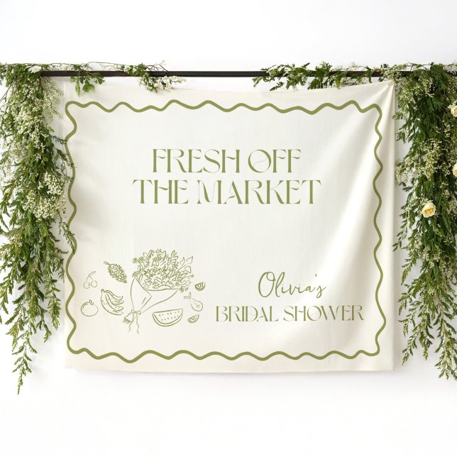 Fresh Off the Market Bridal Shower, Farmers Market Tapestry (Creator Uploaded)