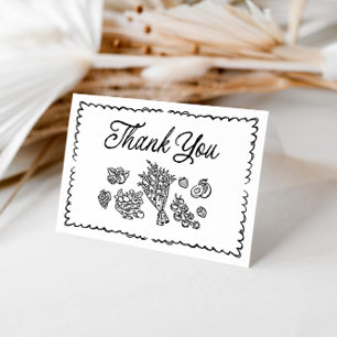 Fresh Off The Market Bridal Shower, Farmers Market Thank You Card