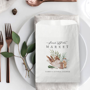 Fresh Off the Market Bridal Shower Favour Bags