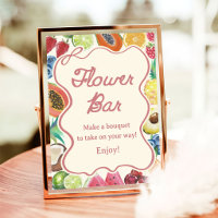 Fresh Off The Market Bridal Shower Flower Bar