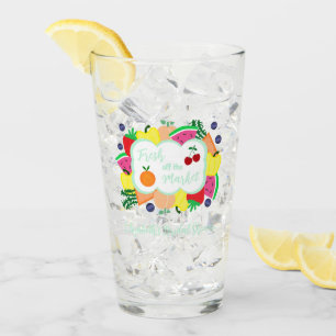Fresh Off The Market Bridal Shower Glass