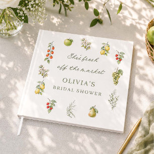 Fresh Off The Market Bridal Shower  Guest Book
