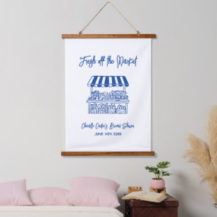 Fresh Off The Market Bridal Shower Hanging Tapestry