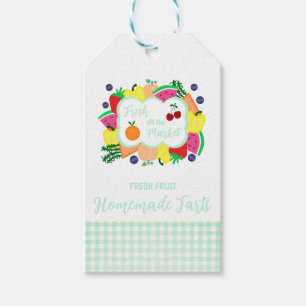 Fresh Off The Market Bridal Shower Homemade Tarts Gift Tags