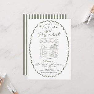 Fresh off the Market Bridal Shower Invitation