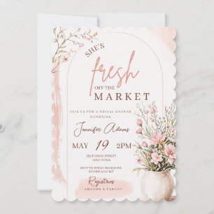 Fresh off the Market Bridal Shower Invitation