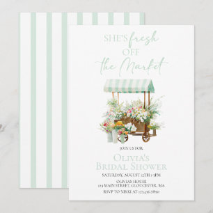 Fresh off the Market Bridal Shower Invitation
