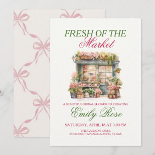 Fresh Off the Market Bridal Shower Invitation