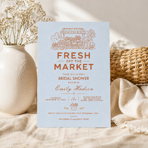 Fresh Off The Market Bridal Shower Invitation