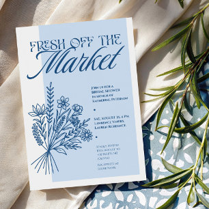 “Fresh Off the Market” Bridal Shower Invitation