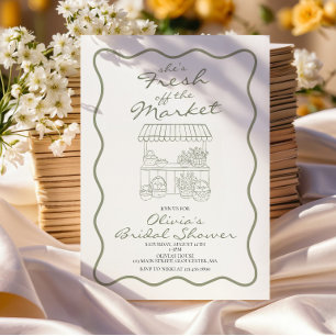 Fresh off the Market Bridal Shower Invitation