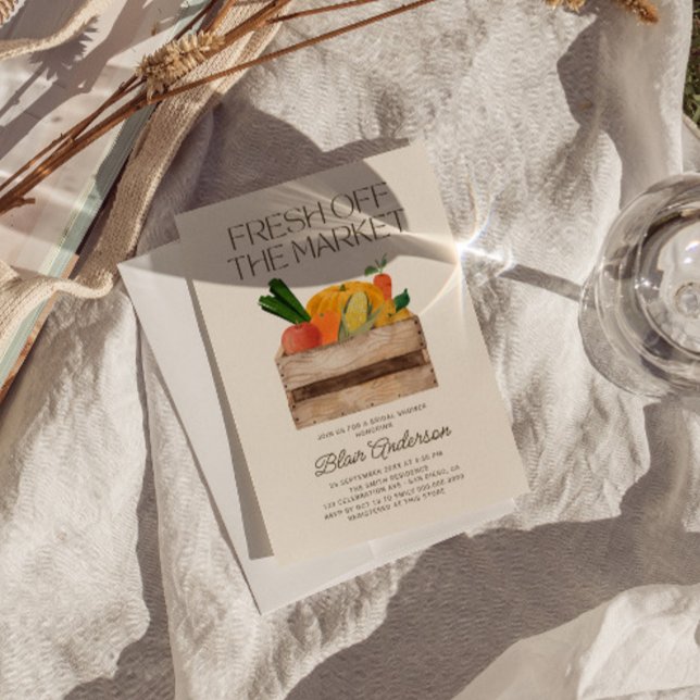 Fresh Off The Market Bridal Shower Invitation (Creator Uploaded)