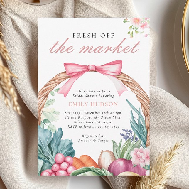 Fresh Off The Market Bridal Shower Invitation (Creator Uploaded)