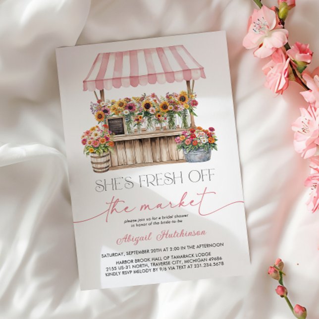 Fresh off the Market Bridal Shower Invitation (Fresh off the Market Bridal Shower Invitation)