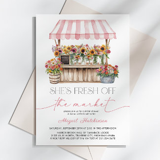Fresh off the Market Bridal Shower Invitation