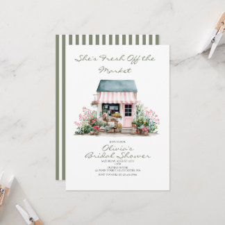 Fresh off the Market Bridal Shower Invitation
