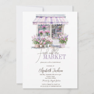 Fresh Off The Market Bridal Shower  Invitation