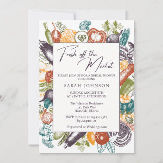 Fresh off the Market Bridal Shower Invitation