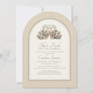 Fresh Off The Market Bridal Shower Invitation