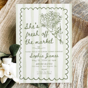 Fresh off the Market Bridal Shower Invitation Temp