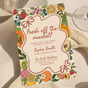 Fresh off the Market Bridal Shower Invitation Temp