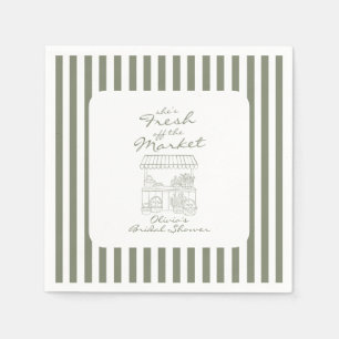 Fresh off the Market Bridal Shower Napkin