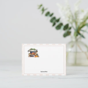 Fresh off the market bridal shower note card