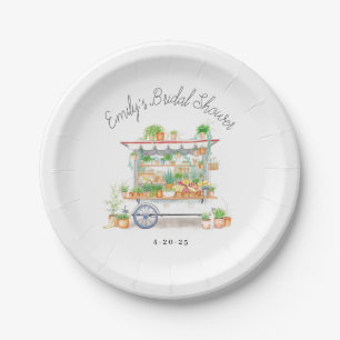 Fresh Off The Market Bridal Shower Paper Plate