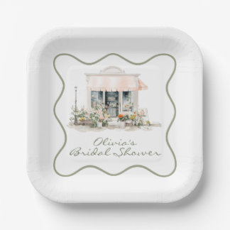 Fresh off the Market Bridal Shower Paper Plate