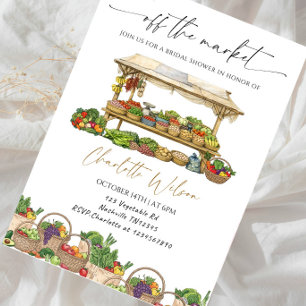 Fresh Off the Market Bridal Shower Party Invitation