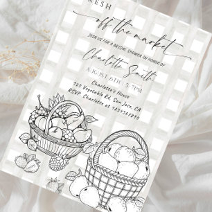 Fresh Off the Market Bridal Shower Party Invitation
