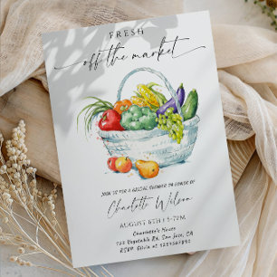 Fresh Off the Market Bridal Shower Party Invitation