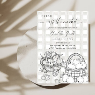 Fresh Off The Market Bridal Shower Party Invitation