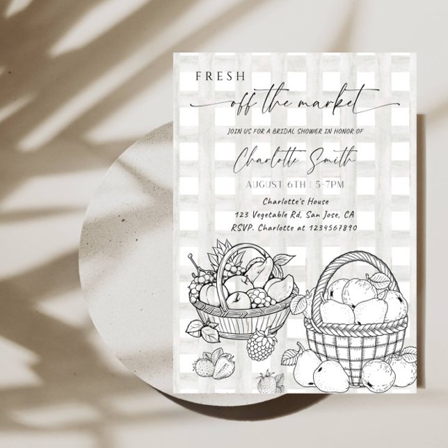 Fresh Off The Market Bridal Shower Party Invitation (Creator Uploaded)