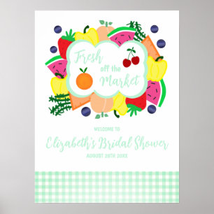 Fresh Off The Market Bridal Shower Poster