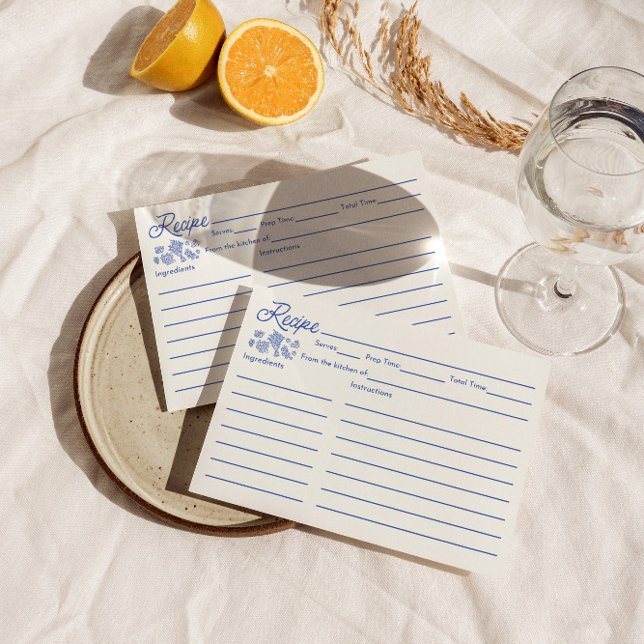 Fresh Off The Market Bridal Shower Recipe Card (Creator Uploaded)