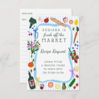 FRESH OFF THE MARKET Bridal Shower Recipe Request