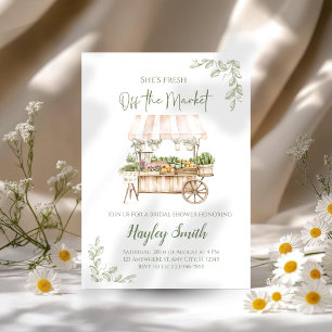 Fresh off the Market Bridal Shower Sign Invitation