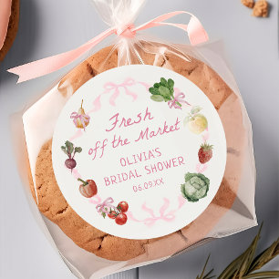 Fresh Off The Market Bridal Shower Sticker